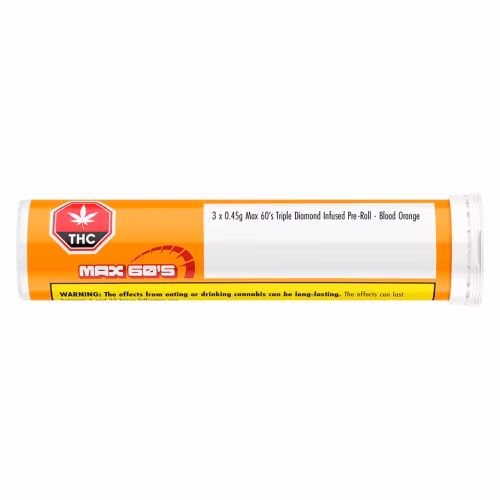 Chillbilly - Max 60's Triple Diamond Infused Pre-Roll - Blood Orange