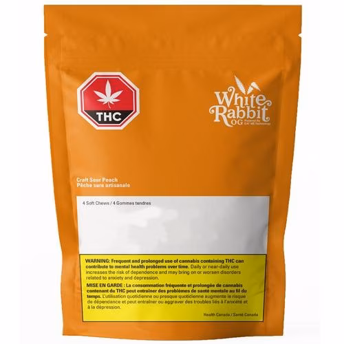 White Rabbit OG - Craft Sour Peach Gummies