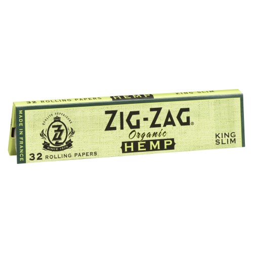 Rolling Papers - Zig-Zag - King Slim Organic Hemps