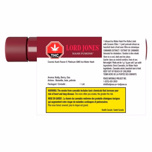 Lord Jones - Ceramic Tip Hash Fusions Cosmic Kush x Platinum GMO Infused Pre-Roll