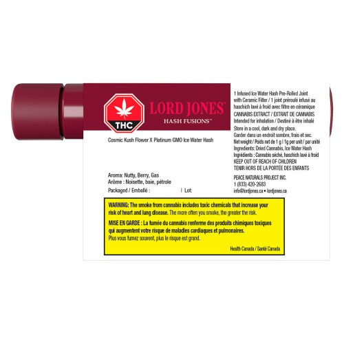 Lord Jones - Ceramic Tip Hash Fusions Cosmic Kush x Platinum GMO Infused