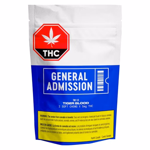 General Admission - Tiger Blood THC Soft Chews (1:0)