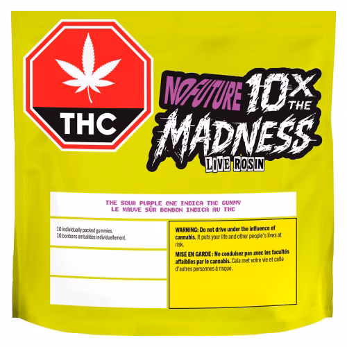 NO FUTURE - 10X The Madness The Sour Purple One - Live Rosin Indica (Multi-pack of 10)