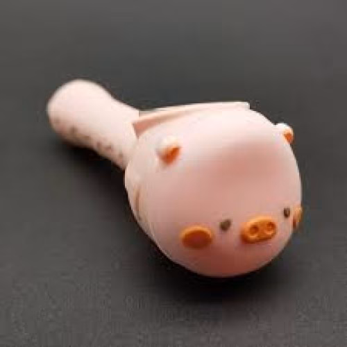 Silicone sweet piggy hand pipe