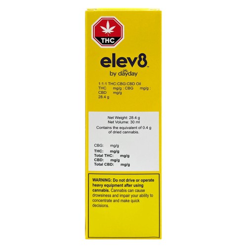 elev8 by DayDay - 1:1:1 THC:CBG:CBD Oil