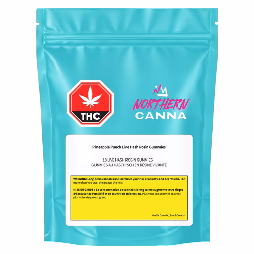 Northern Canna - Northern Canna - Laid Back Live Hash Rosin Gummies - Indica - 10x1 Pack
