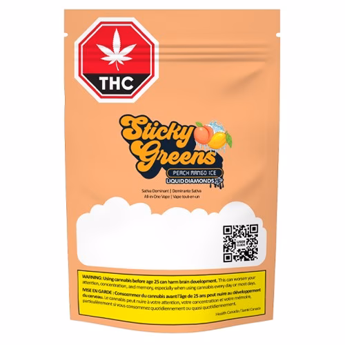 Sticky Greens - Peach Mango Ice Dripbar All-in-One