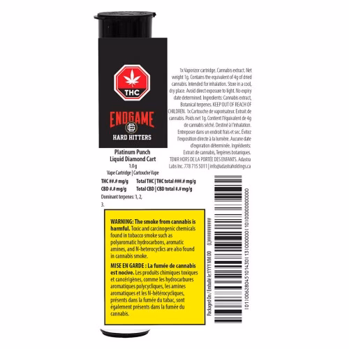 Endgame - Hard Hitters Platinum Punch Liquid Diamond 510 Thread