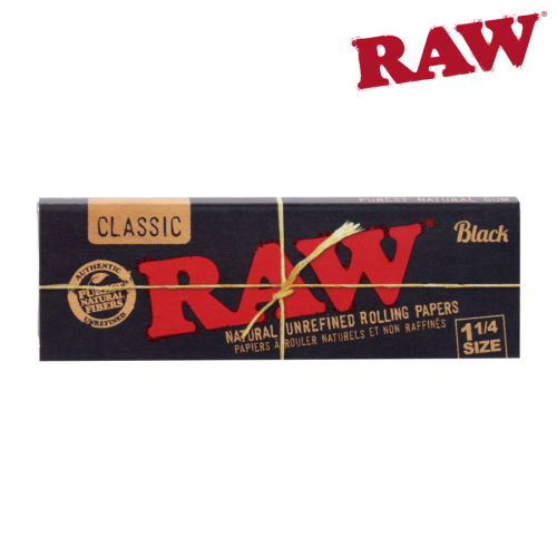 Raw Black Extra Fine Unbleached 1 1/4