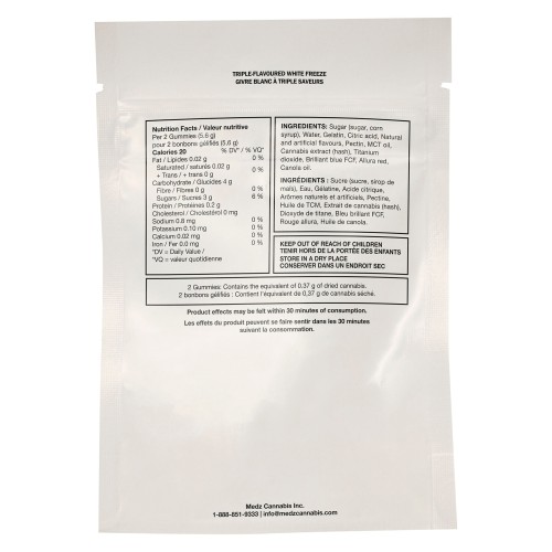Glenn's - No.5 True Indica Resin - Triple Flavoured White Freeze Gummy