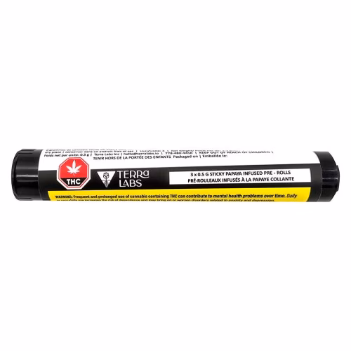 Terra Labs - Sticky Papaya Live Resin Diamond Infused Pre-Roll