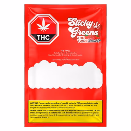 Sticky Greens - The Twizz - Liquid Diamond Blend 510 Thread Cartridge