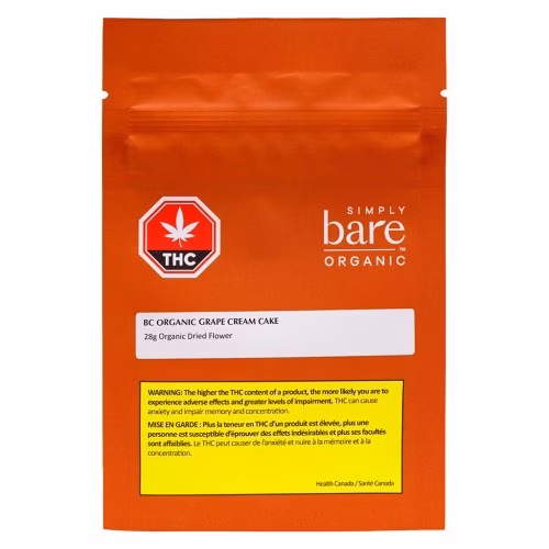 Simply Bare - BC Organic Grape Cream Cake
