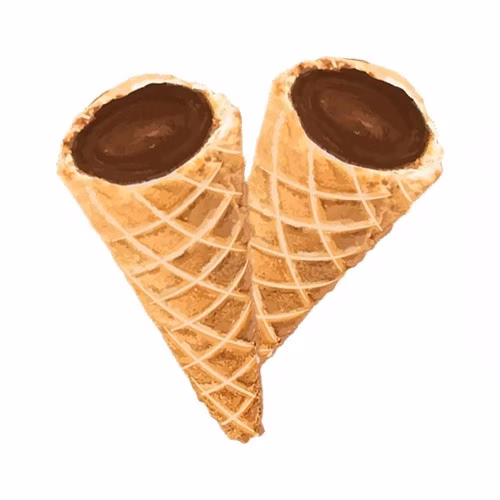 Milk Chocolate Live Rosin Waffle Cones
