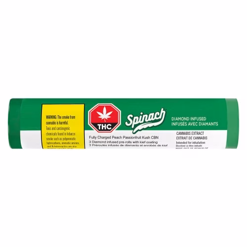 Spinach - Fully Charged Peach Passionfruit Kush CBN Infused