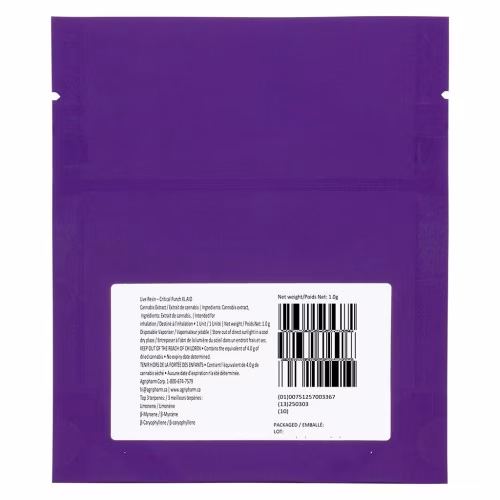 Purple Hills - Live Resin – Critical Punch XL AIO