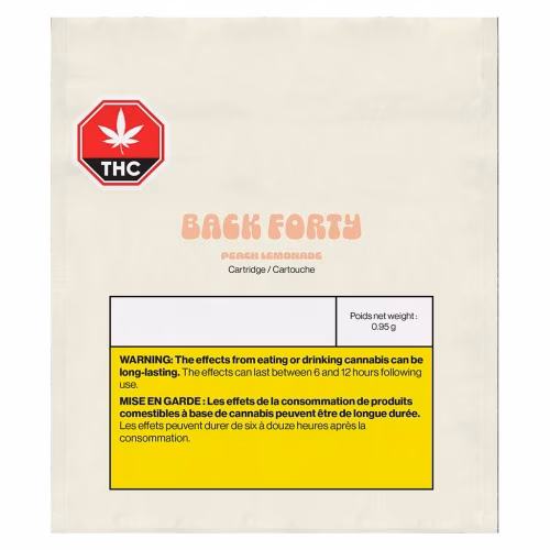 Back Forty - Peach Lemonade 510 Thread Cartridge