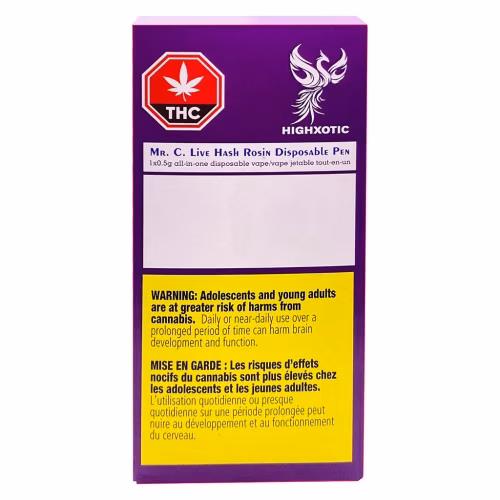 HighXotic - Mr. C. Live Hash Rosin All-in-One - Strain : Dank Schrader