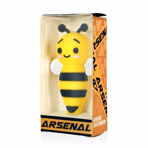 4" Arsenal Cartoon Bee Silicone Hand Pipe