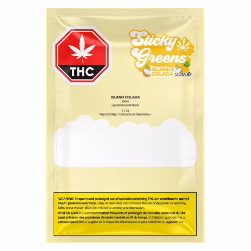 Sticky Greens - Island Colada - Liquid Diamond Blend Vape