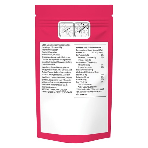 Solventless Live Rosin Sour Cherry Gummies image 3