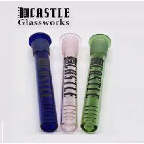 5inch Castle Glass Slit Downstem