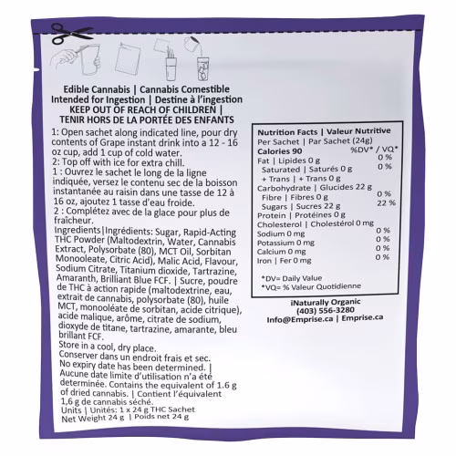 Emprise Rapid - Grape 10 THC Instant Drink