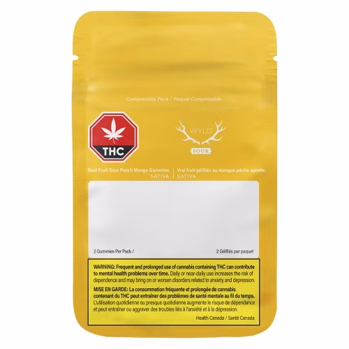 Wyld - Real Fruit Sour Peach Mango 3:1 CBG:THC