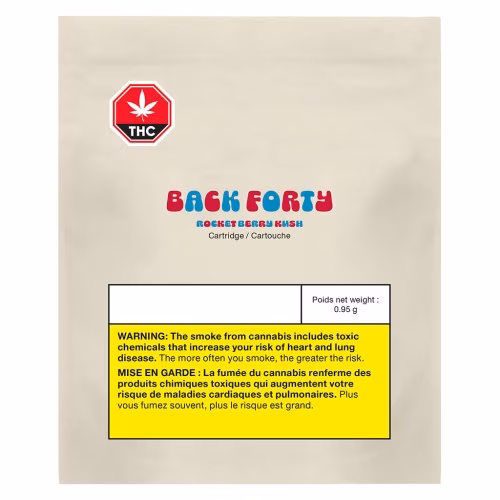 Back Forty - Rocket Berry Kush 510 Thread Cartridge