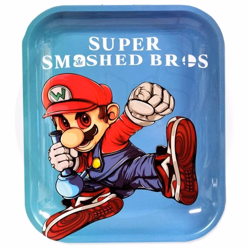 Super Smashed Bros Metal Rolling Tray - Large