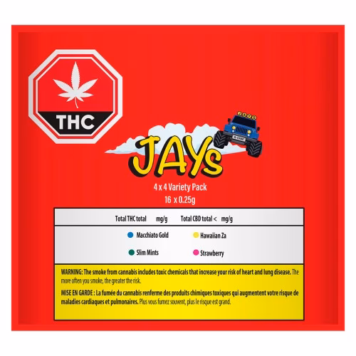 Jays - 4x4 Infused Pre-Roll Variety Pack