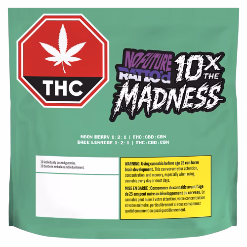 NO FUTURE - 10X the Madness: Ratio'd Moon Berry 1:2:1 THC/CBD/CBN (Multi-pack of 10)