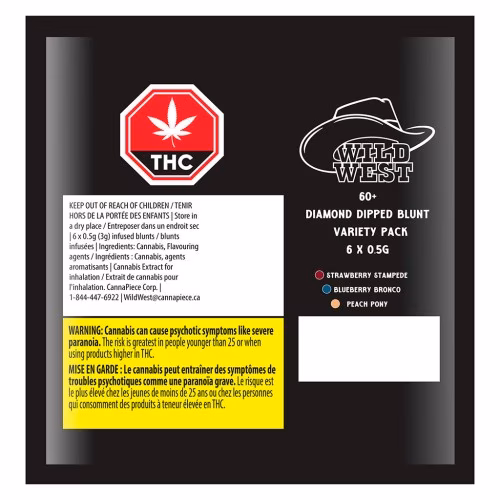 Wild West - 60+ Diamond Dipped Blunt Variety Pack