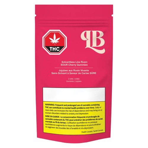 Solventless Live Rosin Sour Cherry Gummies image 2
