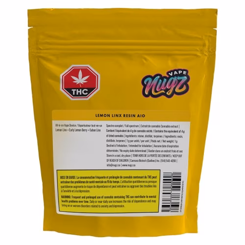 Nugz Vape - Lemon Linx Resin Disposable Vape