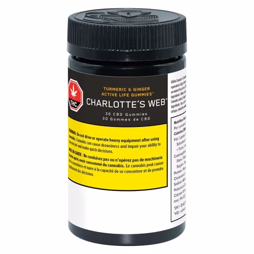 Charlotte's Web - Turmeric & Ginger Active Life Gummies