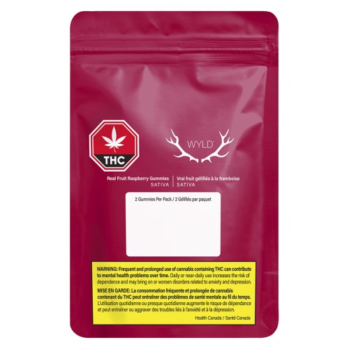 WYLD - Real Fruit Raspberry Sativa Gummies