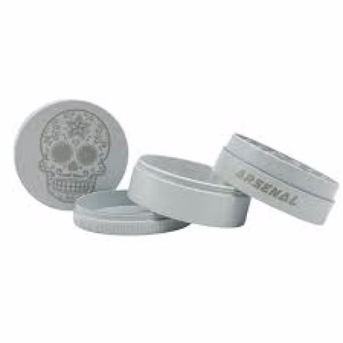 Arsenal Sugar Skull 4pc Grinder - White