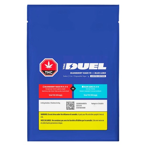 Versus - DUEL Blueberry Haze FS vs Blue Lemz 2-in-1 Disposable Vape