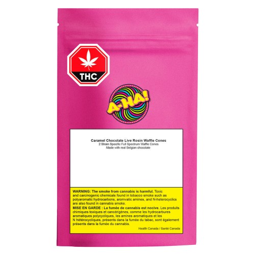 Caramel Chocolate Live Rosin Waffle Cones image 2