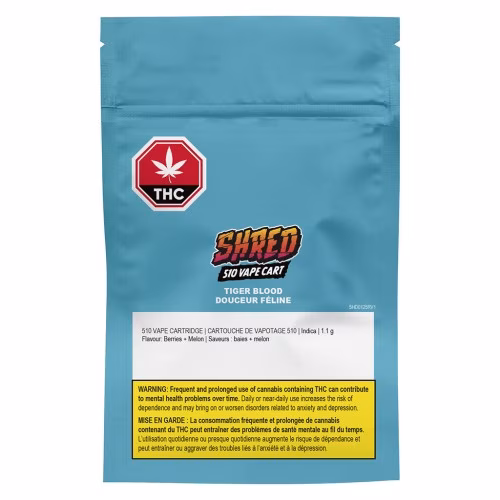 SHRED - Tiger Blood 510 Vape Cartridge
