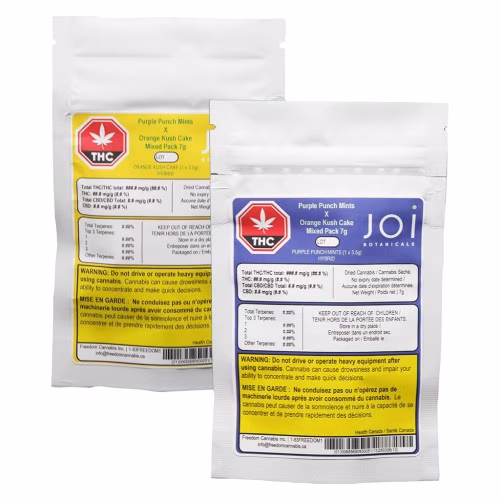 Joi Botanicals - Purple Punch Mints x Orange Kush Cake Mixed Pack