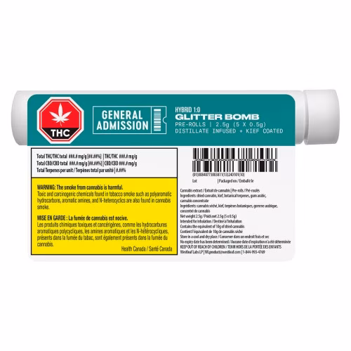 General Admission - Glitter Bomb Distillate Infused Pre-Roll
