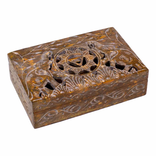ELEPHANTS & MANDELA HAND CARVED SOAPSTONE STASH BOX