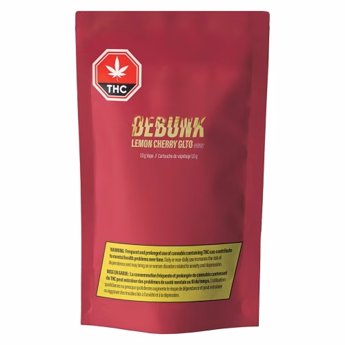 DEBUNK - Lemon Cherry GLTO Hybrid 510 Thread Cartridge