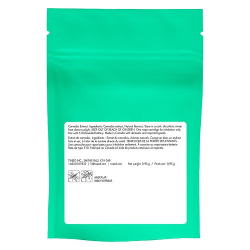 Tweed - Sour Green Apple Liquid Diamonds 510 Thread Cartridge