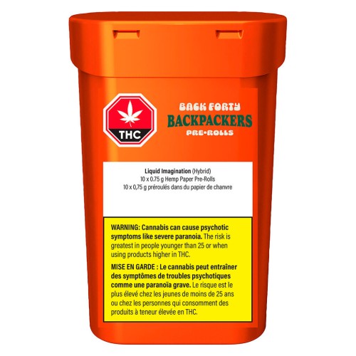 Back Forty - Liquid Imagination Backpackers Pre-Rolls