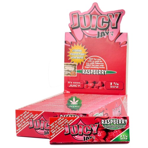 JUICY JAY 1 1/4 RASPBERRY ROLLING PAPERS