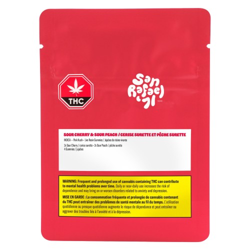 Sour Cherry & Peach Live Resin Gummies image 2