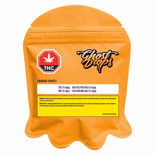 Ghost Drops - White R*ntz Ghost Gummies (Orange R*ntz)
